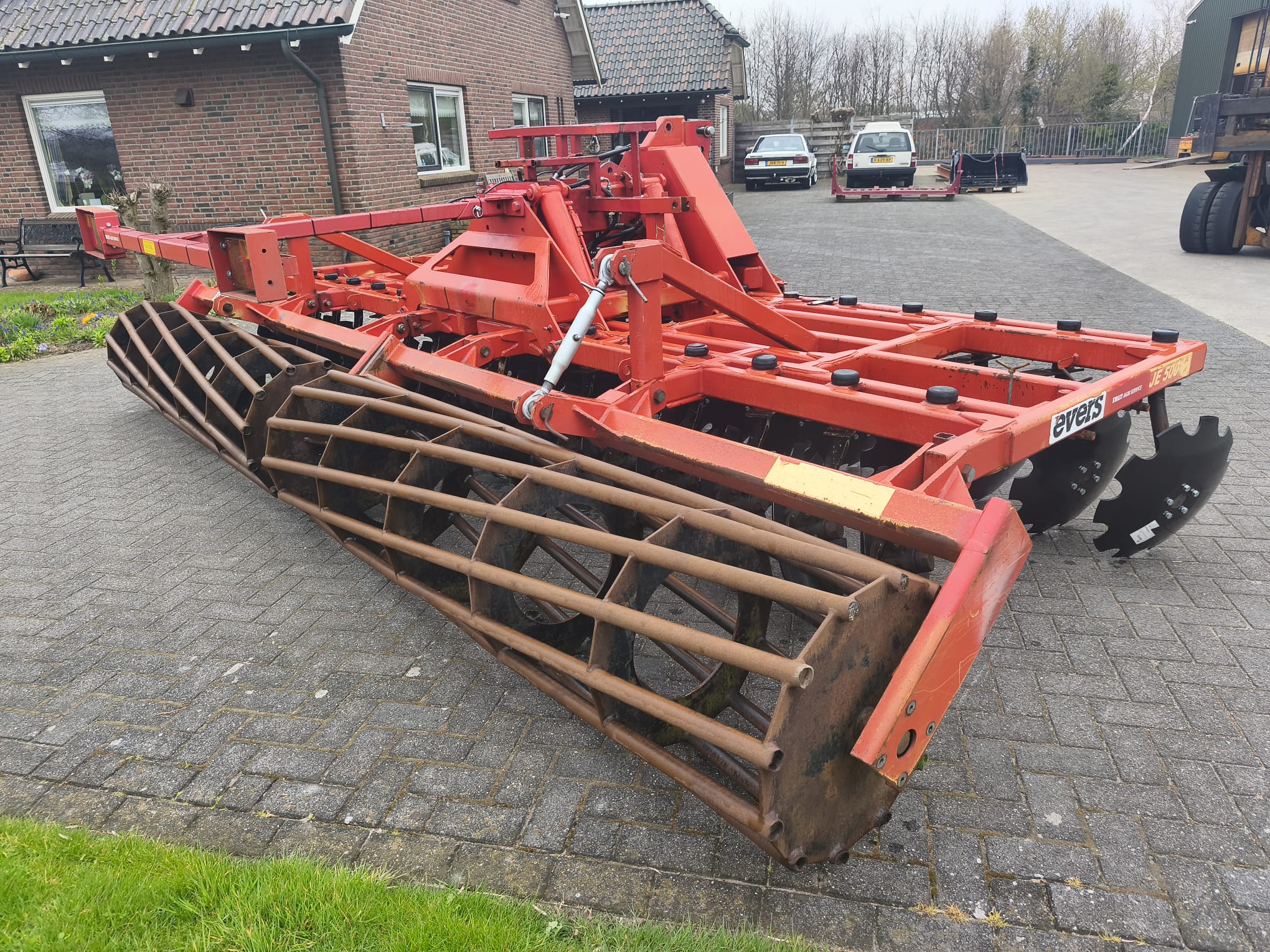 Evers JE-500 schijveneg detail van de schijvenstellen